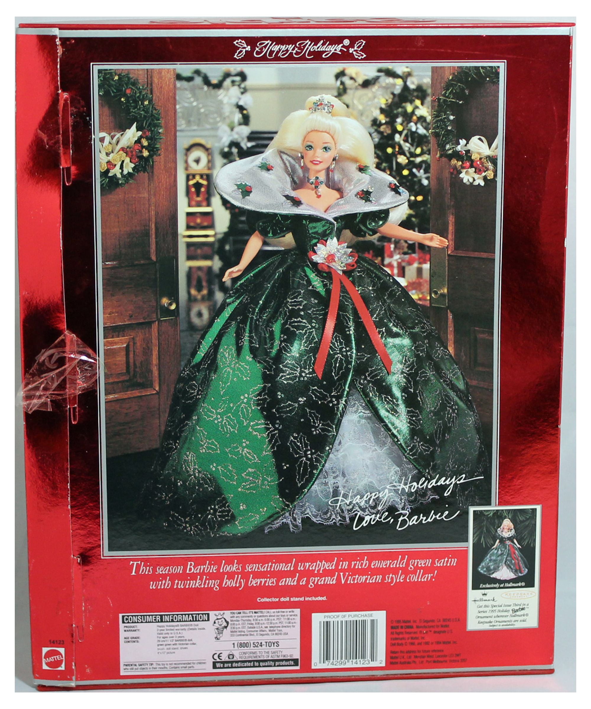 1995 Happy Holidays Barbie Special Edition Doll New Mattel No. 14123