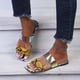 thumbnail image 5 of Sandalias de mujer Wmkox8yii Moda de verano Tacón plano Leopardo Talla 38, 5 of 7