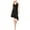 Black - deepblack, variant on bar III Womens Casual Asymmetrical Dress, Black, X-Small
