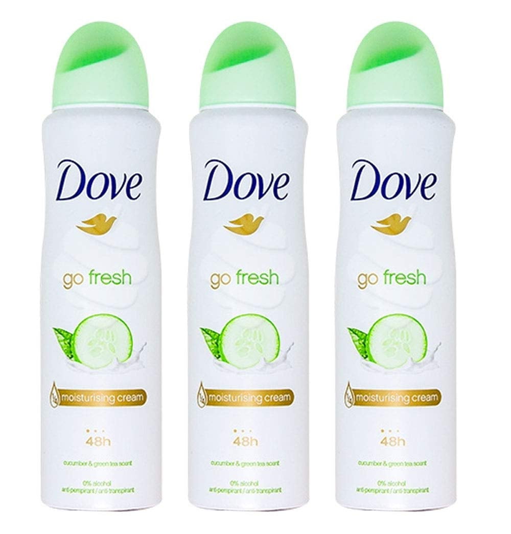 Dove Antiperspirant Deodorant Spray Moisturizing Cucumber & Green Tea