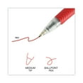 thumbnail image 7 of Universal UNV15532 1 mm Comfort Grip Retractable Ballpoint Pen - Medium, Red (1 Dozen), 7 of 7