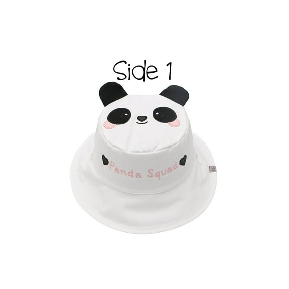 FLAPJACKKIDS Kids' Reversible Sun Hat - Panda/Koala - M (2-4y)