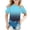 Sky Blue, variant on Hienoo Girls T-Shirt Gradient Short Sleeved T Shirt Children's Casual Tshirt