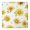 White Sunflower Petal, variant on Blue Sunflower Leaf Pattern Square Fitted Tablecloth with Elastic Edge,Square Table Cover,Washable Elastic Table Cover for Home Kitchen Party Decor 34"x34"