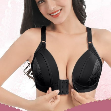 

gakvov Sleeping Nursing Bras for Womens Wirefree Breastfeeding Women Feeding plus size Maternity Bras No Underwire Bra Button Front Openable Breathable Underwear Pregnant Comfy Bralette