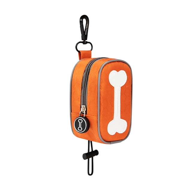 Distributeur de Sacs à Déchets pour Chiens et Chats – Pochette de Rangement en Polyester Portable avec Design Compact 4,13 Po x 2,56 Po x 1,97 Po
