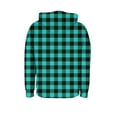 thumbnail image 4 of Atogsazn Womens Zip Up Hoodies Casual Plaid Long Sleeve Hooded Sweatshirt Fall Winter Jacket Outerwear Coat Clothes Tops 04-Mint Green XL Fashion, 4 of 8