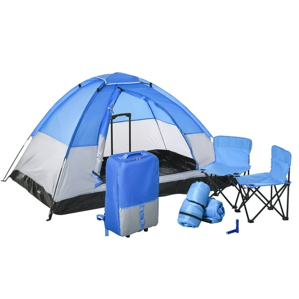 Outsunny 2 tentes de camping pop-up pour enfants, maisonnette pour