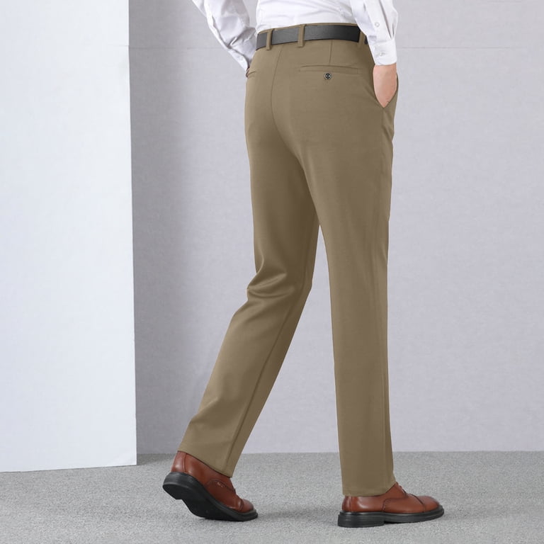 slim fit dress slacks Shop Label M Black 100% Wool Pants main image 0