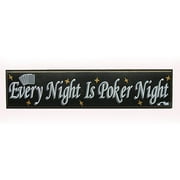 Trademark Poker Every Night Is Poker Night Wood Sign