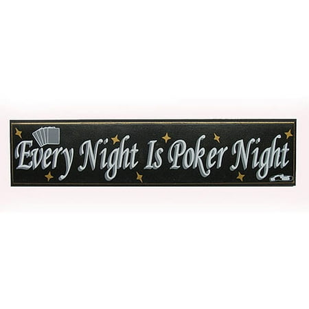 Trademark Poker Every Night Is Poker Night Wood Sign