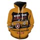 thumbnail image 1 of Sudadera con capucha y cremallera para hombre, diseño de coche clásico de dibujos animados, estilo casual, estilo hip hop, de gran tamaño, con estampado 3D, chaquetas y tops divertidos para adolescent, 1 of 6