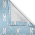 thumbnail image 4 of Ambesonne Easter Bunny Valance Pack of 2, Bunny Cartoon, 42"X12", Blue Cadet Blue, 4 of 5