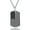 Silver, variant on Men USA Flag Dog Tag Necklace, Customize Necklace with Stainless Steel Chain, Gold Plated/Black