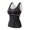 Black, variant on Woman's Plus Size Tank Tops Solid Color Derong Warm Vest With Chest Cushion Sleeveless Skinny Fit Sexy Top Built in Bra Tank Tops for Women