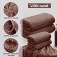 thumbnail image 4 of Toallas de Baño de 2 Piezas, Juego de Toallas de Baño Súper Absorbente y Secado Rápido Baño Toallas de Coral para Baño, Hotel, SPA, Piscina, Deportes (marrón), 4 of 4