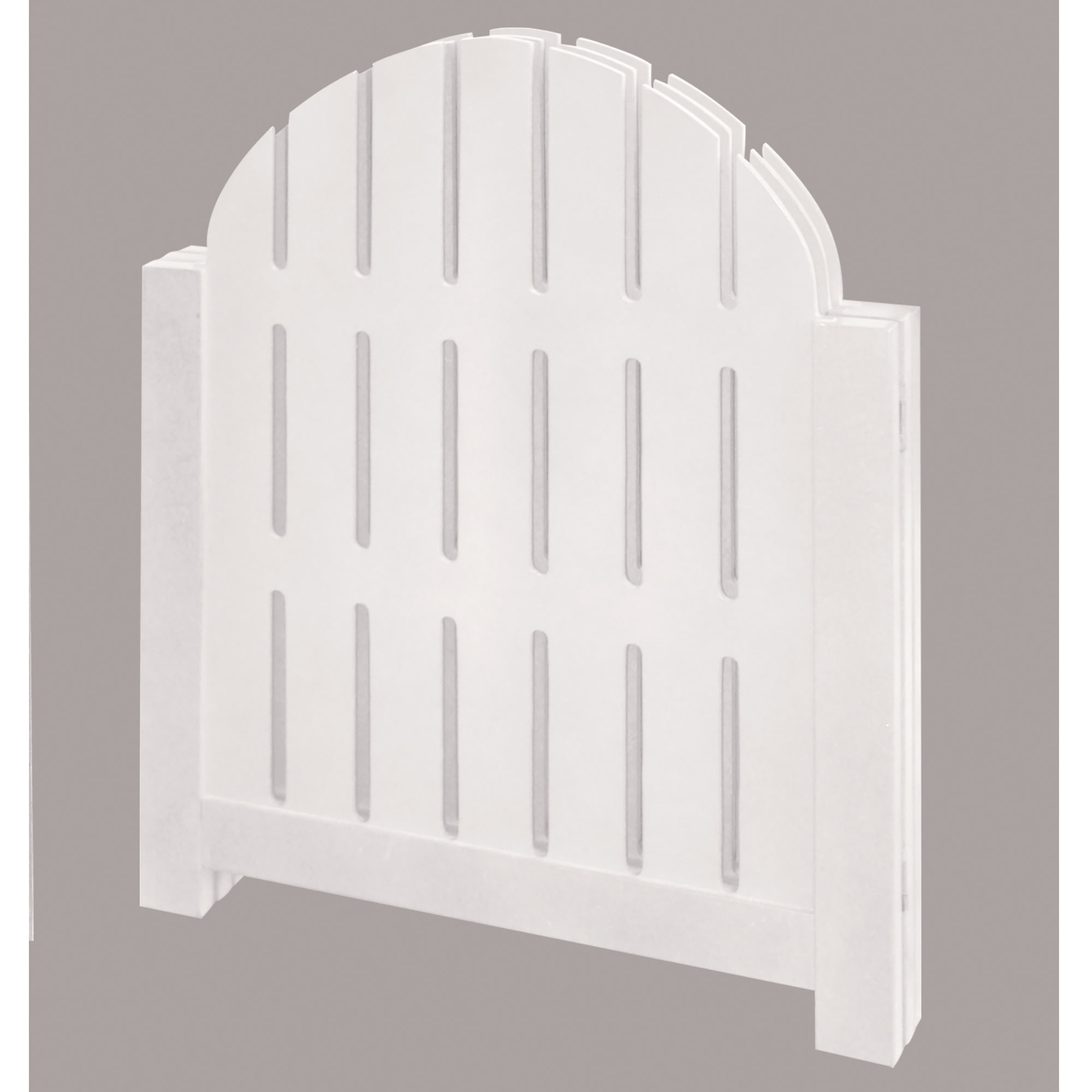 Etna Products White Adirondack Style Free Standing Pet Gate. 3 Panel Foldable Gate for Doorways, Stairs. Indoor/Outdoor 20.5" H x 48" W.