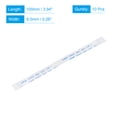 thumbnail image 2 of Uxcell 3.94'' 12 Pins FFC FPC Flat Flexible Cable(A Type) for LCD Laptop Plastic White 10pcs, 2 of 5