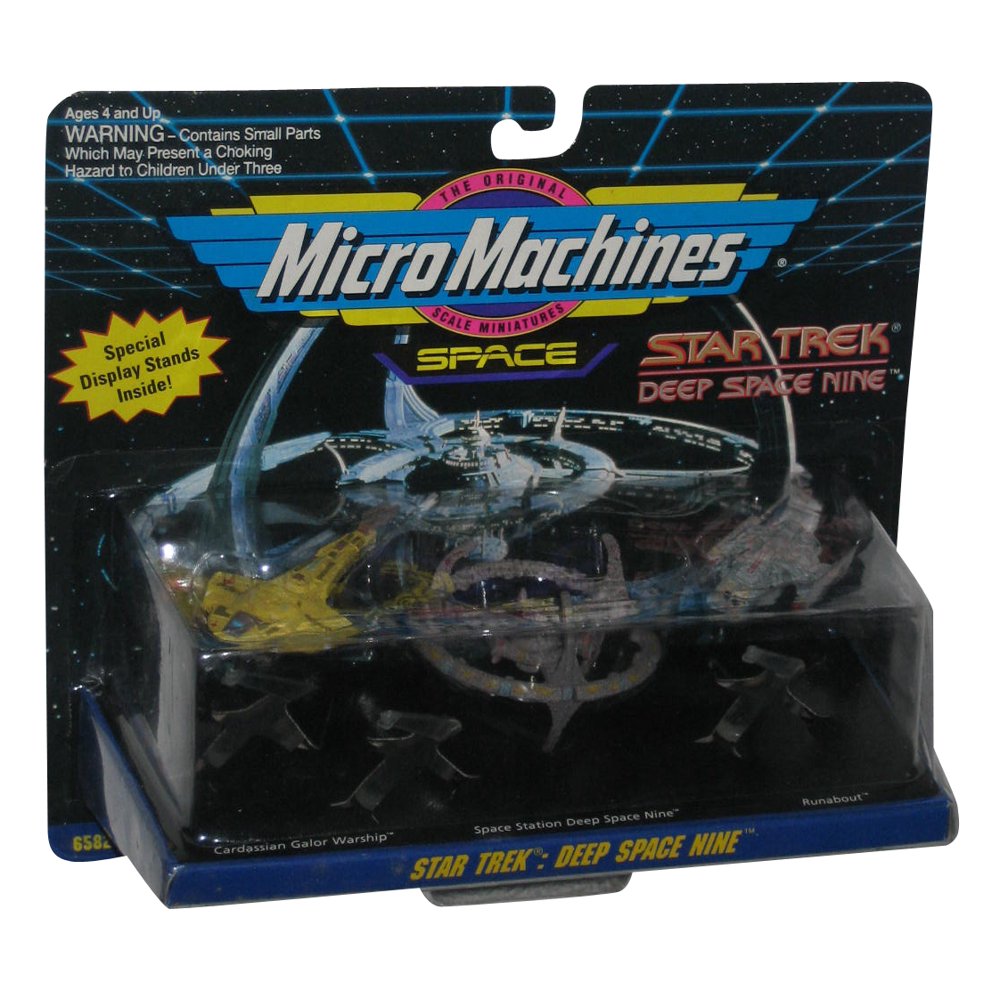 Star Trek Micro Machine (1993) Toy Set (Cardassian Galor Warship / Space Station Deep Space