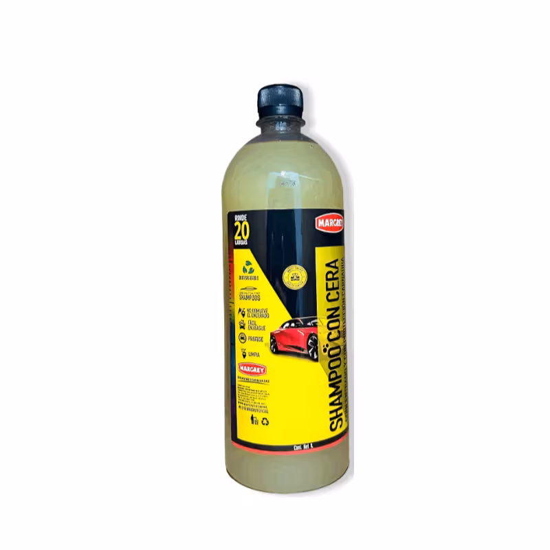 Shampoo con Cera Platinum 1 Litro | Limpieza y Brillo para Lavado