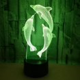 thumbnail image 4 of Dolphin 3D Light 7 Color Touch Light Stereoscopic 3D Vision Light, 4 of 5