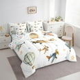 thumbnail image 3 of jejeloiu Retro Airplane Aircraft Twin Bedding Sets 7-Piece,Hot Air Balloon Bedding Comforter Set,Colorful Stars Print Sheet Sets For Child,Super Cozy Room Decor Reversible, 3 of 8