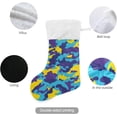 thumbnail image 3 of Coolnut 1 PCS Christmas Stocking Army Camouflage Big Warm 17.7 x 12 Inch Hanging Xmas Stockings Decoration for Family Holiday Party Ornaments Decor Fireplace, 3 of 7