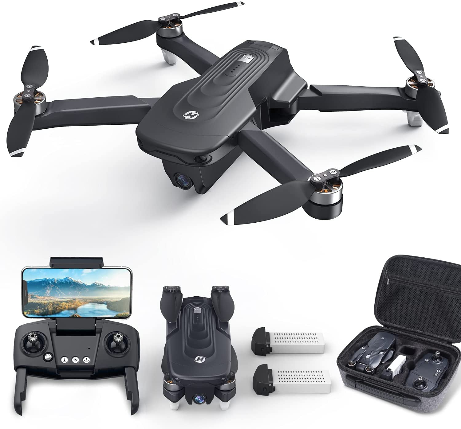 Drohne Pro 4k Kamera GPS Selfie Quadrocopter RC Drone Faltbar WIFI FPV 1080p 5G 