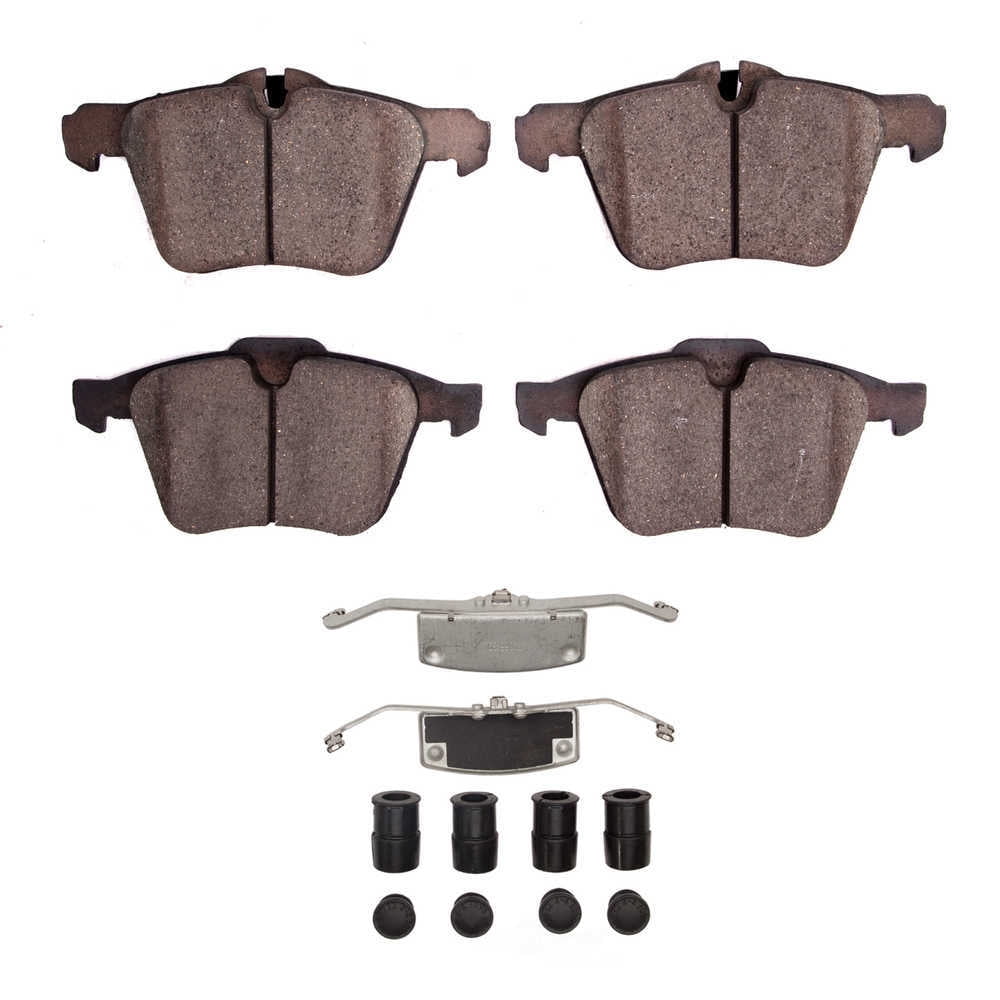 Dynamic Friction Company 1600-1751-01 DFC EURO 5000 Ceramic Brake Pads and Hardware Kit