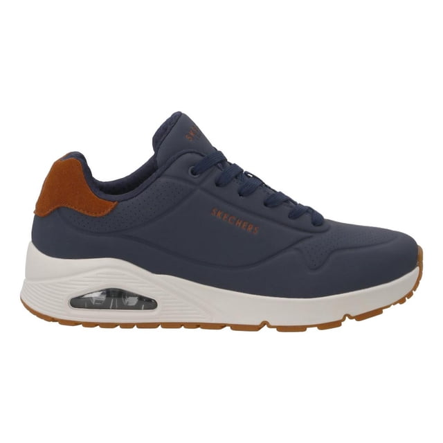 Tenis Hombre SKECHERS UNO Original Memory Foam azul 25