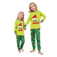 thumbnail image 5 of Christmas Family Pajamas Matching Sets, Santa Hat Pattern Long Sleeve Tees and Pants, Cozy Loungewear for Family Matching Sets, 5 of 8