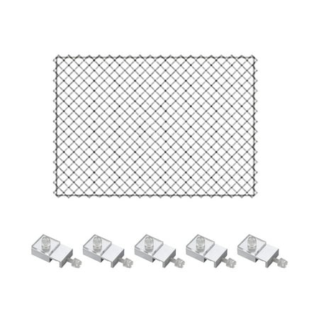 Aquarium mesh screen cover Net with Fixed Holder Durable DIY Air Screen Net Easy Installation Accessories for Fish Tank Transparent mesh Netting