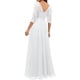 thumbnail image 3 of Vestido de noche largo elegante para mujer, con escote en V, para dama de honor y boda, 3 of 5