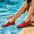 thumbnail image 5 of Paaisye Grounding Shoes for Women Water Shoes Barefoot Aqua Socks Quick-Drying Non-Slip Lightweight Breathable for Women Beach Pool Yoga Surf Camping Travel,Red 41(US-8), 5 of 6