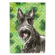 Carolines Treasures CK1791GF Shamrocks Scottish Terrier Flag Garden Size , Small, multicolor