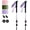 Adult Purple, variant on Hiking Trekking Poles, Macaron Colors 2 Pack Anti Shock, Adjustable, Collapsible Hiking Poles for Trekking or Walking, Lightweight Aluminum Sticks