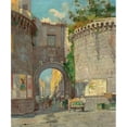 thumbnail image 2 of Carlo Brancaccio 20x23 Gold Ornate Framed and Double Matted Museum Art Print Titled - Porta Nolana, 2 of 4