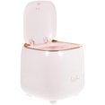 thumbnail image 2 of White ABS Trash Can for Home Use as Desk Trash Can or Storage Bin 4.7 x 3.9 Inches, 2 of 2