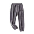 thumbnail image 5 of SEAOPEN Boys Girl Kids Fleece Joggers Casual Elastic Waist Warm Pants Fall Winter Pant with Pockets Today Gray,5 Years, 5 of 6