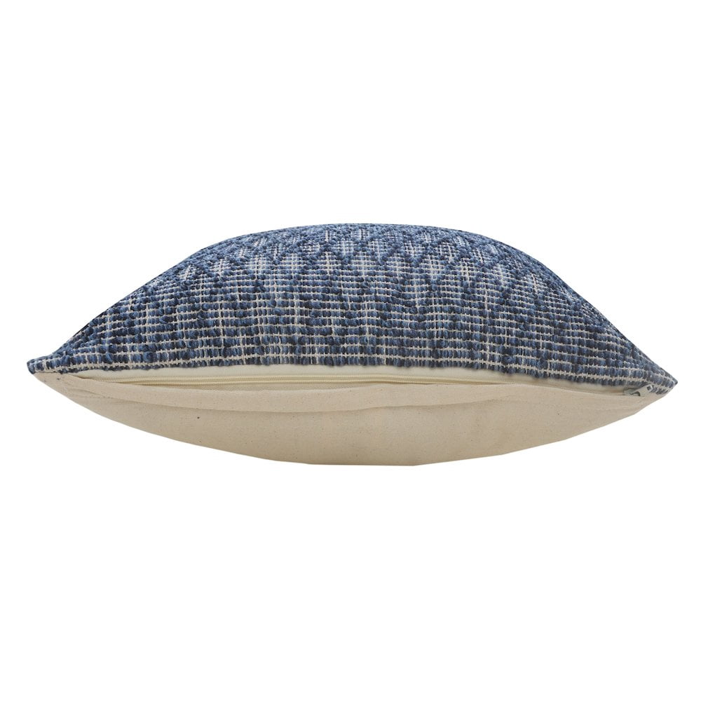 LR Home Modern Traditional Blue Diamond Geometric Throw Pillow