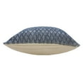 thumbnail image 6 of LR Home Ox Bay Hand-Woven Blue Diamond All-Natural Cotton Pillow Cover, 6 of 8