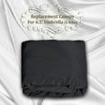 thumbnail image 5 of Sunrise Umbrella 6.5’ x 6.5’ 6-Rib Black Patio Umbrella Canopy, UV Protective, 5 of 6