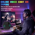 thumbnail image 6 of TiMOVO Multi-Color RGB Backlight Keyboard for PS5 Controller, Wireless Keypad Chatpad for PlayStation 5 Controller, Mini PS5 Game Keyboard Built-in Speaker with 3.5mm Audio Jack, Black, 6 of 10