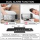thumbnail image 5 of Digital Projection Alarm Clock Large LED Screen Alarm Clock Radio Loud Dual Alarm Clock for Heavy Sleeper Kid Elderly, 5 of 5