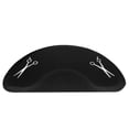 thumbnail image 2 of 3′x5′x1/2" Beauty Salon Semicircle Anti-fatigue Salon Mat Scissors Pattern Black, 2 of 7