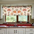thumbnail image 3 of Yayeee Kitchen Curtains Set of 2 Light Filtering 57"x36" Over Sink Window Panels, Yellow Autumn Leaves, 3 of 7