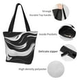thumbnail image 4 of Easygdp Abstract Black White Swirls Shoulder Bags for Women,Crossbody Bags Shoulder Purse Handbag for Women, 4 of 6