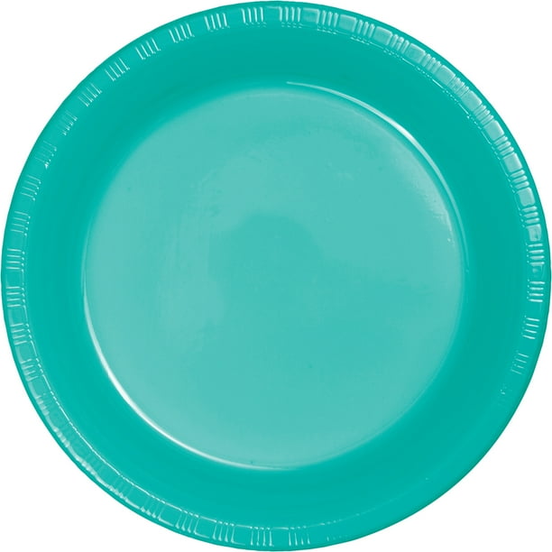 Teal Lagoon 9 Round Premium Plastic Dinner Plates Pack Of 20 Ea Com Premium Plastic Dinner Plates Pack, Round Premium Plastic Dinner Plates