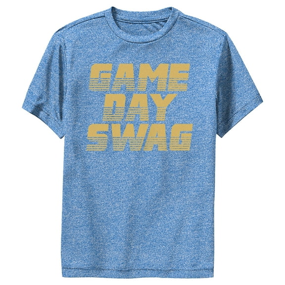 Boy's Lost Gods Game Day Swag Performance Graphic Tee Royal Blue Heather Small