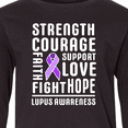 thumbnail image 4 of Inktastic Lupus Awareness Strength Support Courage Long Sleeve Youth T-Shirt, 4 of 5